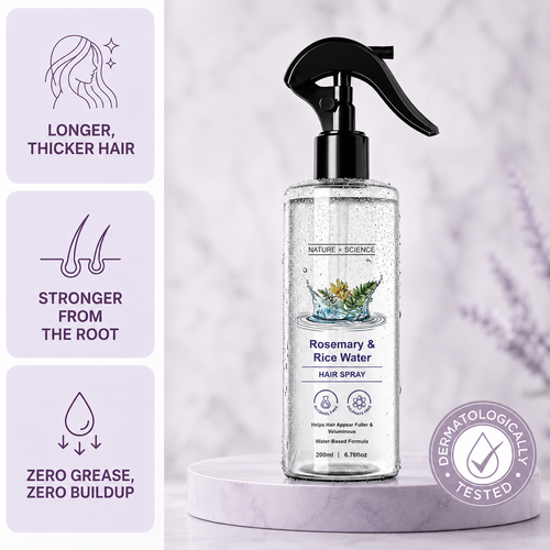Rosemary + Rice Water Spray - Non-Sticky & Non-Greasy